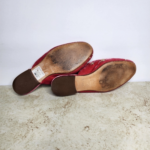 Ann Taylor Karolina Star Velvet Loafer Slides Size 8M - Picture 9 of 10
